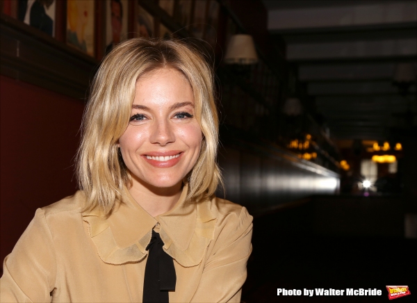 Photo Coverage: CABARET's Sienna Miller Gets Immortalized with a Sardi's Caricature! Image