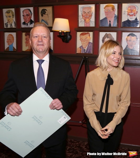Photo Coverage: CABARET's Sienna Miller Gets Immortalized with a Sardi's Caricature! Image