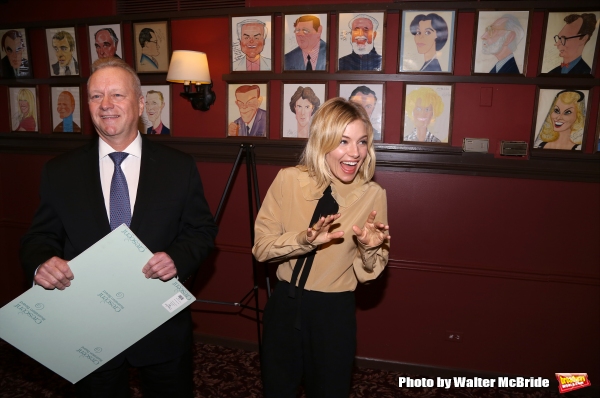 Photo Coverage: CABARET's Sienna Miller Gets Immortalized with a Sardi's Caricature! Image