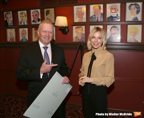 Photo Coverage: CABARET's Sienna Miller Gets Immortalized with a Sardi's Caricature! Image