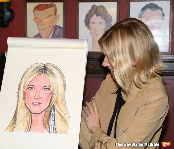 Photo Coverage: CABARET's Sienna Miller Gets Immortalized with a Sardi's Caricature! 