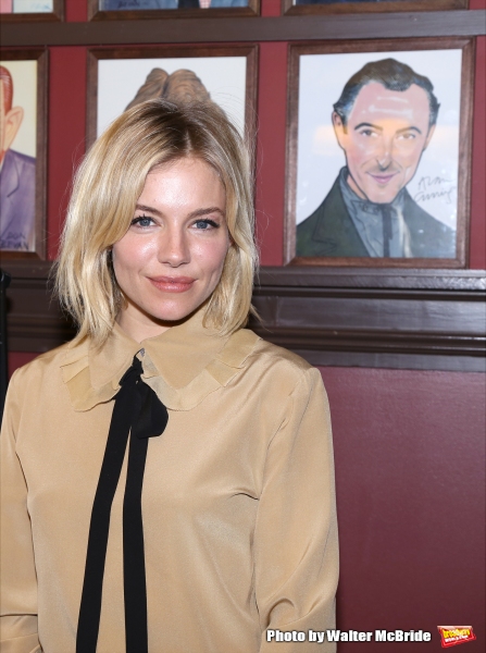 Photo Coverage: CABARET's Sienna Miller Gets Immortalized with a Sardi's Caricature! Image
