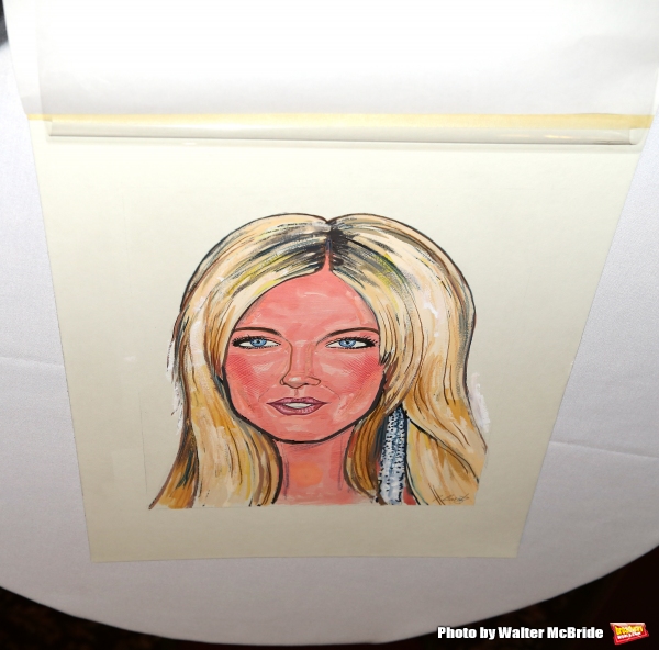 Photo Coverage: CABARET's Sienna Miller Gets Immortalized with a Sardi's Caricature! Image