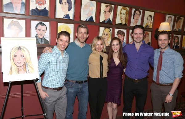 Photo Coverage: CABARET's Sienna Miller Gets Immortalized with a Sardi's Caricature! Image