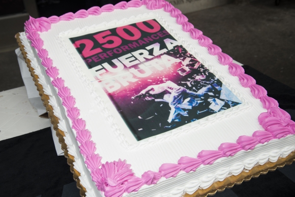 Photo Flash: FUERZA BRUTA Celebrates 2,500th Performance With Festive Food Fight 