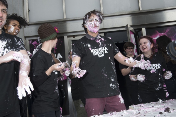 Photo Flash: FUERZA BRUTA Celebrates 2,500th Performance With Festive Food Fight Image