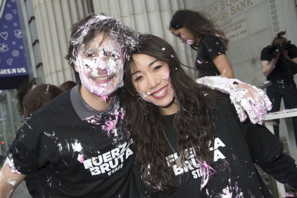 Photo Flash: FUERZA BRUTA Celebrates 2,500th Performance With Festive Food Fight Image