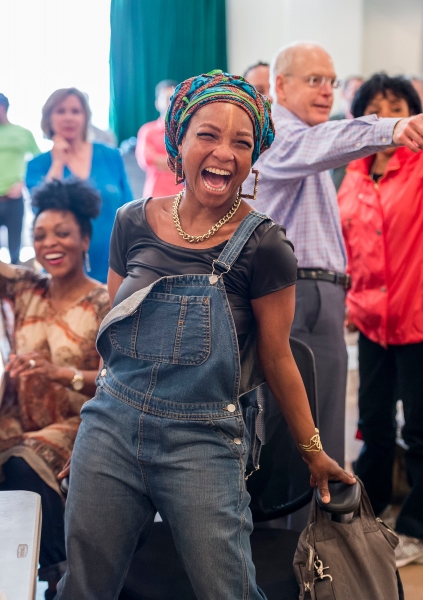 Photo Flash: In Rehearsal with Phylicia Rashad, Bryan Terrell Clark, Shanesia Davis and More for IMMEDIATE FAMILY at the Taper 