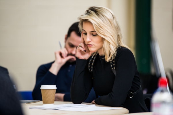 Photo Flash: In Rehearsal with Dianna Agron, Stephen Wright and More for MCQUEEN at St. James Theatre Image