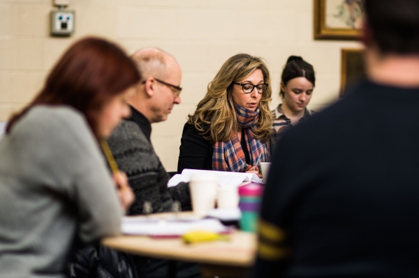 Photo Flash: In Rehearsal with Dianna Agron, Stephen Wright and More for MCQUEEN at St. James Theatre Image