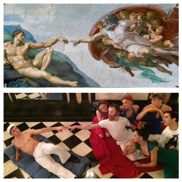 Photo Flash: Saturday Intermission Pics - 4/04 - HONEYMOON IN VEGAS Takes Final #SIP, PIPPIN Cast Hunts Easter Eggs, and More! Image