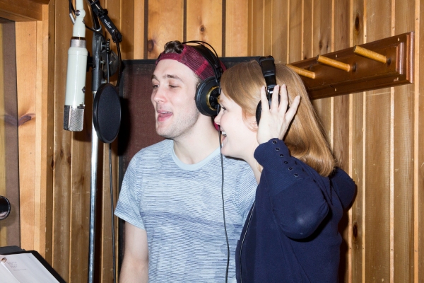 Photo Coverage: In the Recording Studio with JOHN & JEN's Kate Baldwin and Conor Ryan Image