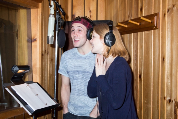 Photo Coverage: In the Recording Studio with JOHN & JEN's Kate Baldwin and Conor Ryan Image