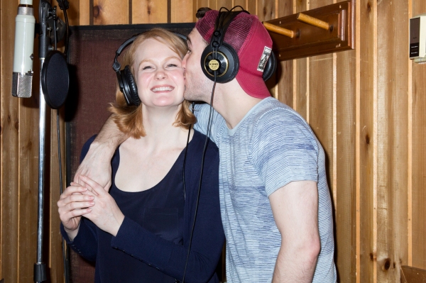 Photo Coverage: In the Recording Studio with JOHN & JEN's Kate Baldwin and Conor Ryan Image