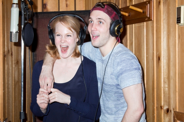 Photo Coverage: In the Recording Studio with JOHN & JEN's Kate Baldwin and Conor Ryan Image
