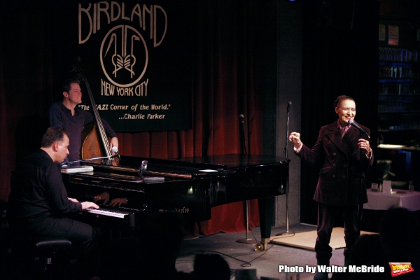 Billy Stritch at the piano with Julie Wilson as she performs at Jim Caruso''s Cast Pa Photo