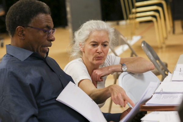 Photo Flash: In Rehearsal for TOAST at the Public, Starring Keith David, Hill Harper & More Image