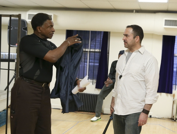 Photo Flash: In Rehearsal for TOAST at the Public, Starring Keith David, Hill Harper & More Image