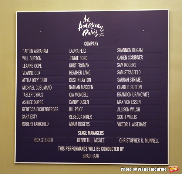 Photo Coverage: AN AMERICAN IN PARIS Company Takes Opening Night Bows! Image