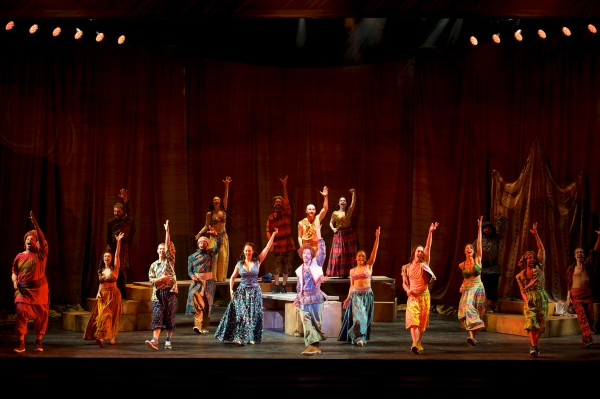 Brian Golub as Reuben (center) and Company perform ''One More Angel in Heaven'' Photo