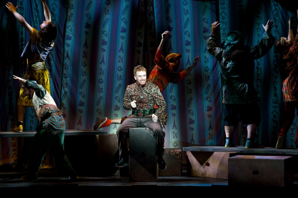 Paul Castree as Simeon, and Company in ''Those Canaan Days'' Photo