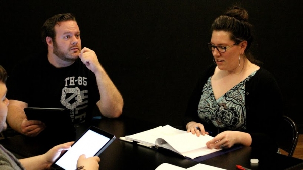 Photo Flash: In Rehearsal for FIVE PLAYS BY STEVEN CARL MCCASLAND at The Clarion Theatre Image