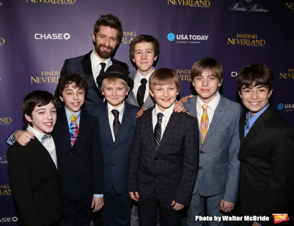 Matthew Morrison with young cast members Photo