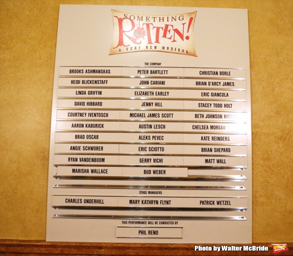 Photo Coverage: Brian d'Arcy James, Christian Borle & Cast of SOMETHING ROTTEN! Take Opening Night Bows on Broadway Image
