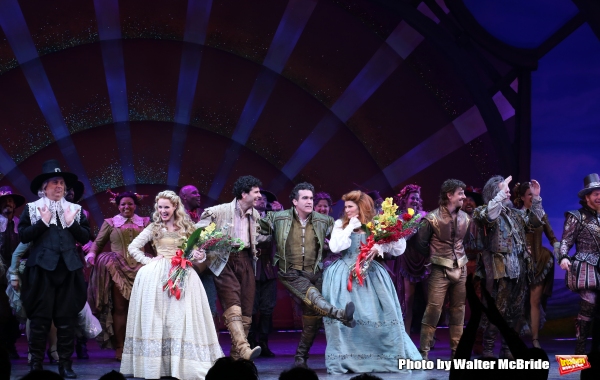 Photo Coverage: Brian d'Arcy James, Christian Borle & Cast of SOMETHING ROTTEN! Take Opening Night Bows on Broadway Image