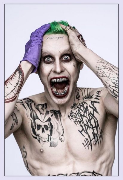 Photo Flash: First Look - Jared Leto Will Make a Manic 'Joker' in Upcoming SUICIDE SQUAD Film 