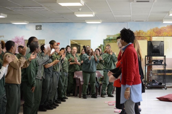 Eve Ensler brings THE VAGINA MONOLOGUES to Taconic Correctional Facility Photo