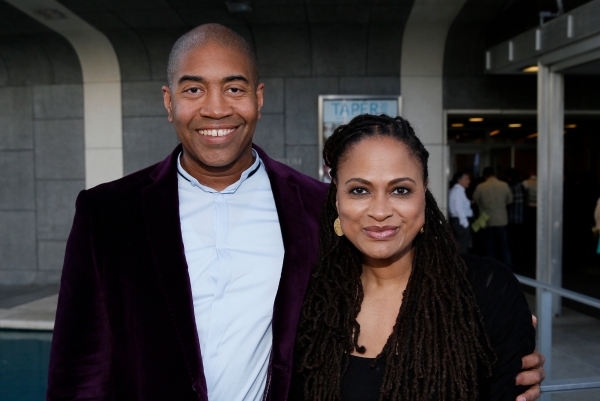 Playwright Paul Oakley Stovall and Film Director Ava DuVernay Photo