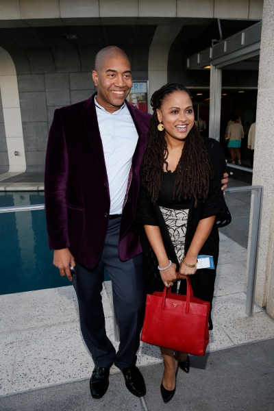 Playwright Paul Oakley Stovall and Film Director Ava DuVernay Photo