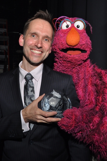 Brian C. Hemesath and Sesame Street''s Telly Monster Photo