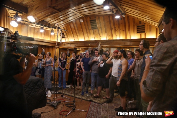 Photo Coverage: In the Recording Studio with the Cast of Broadway's FINDING NEVERLAND; Album Out Next Month! Image