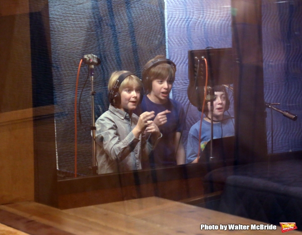 Photo Coverage: In the Recording Studio with the Cast of Broadway's FINDING NEVERLAND; Album Out Next Month! Image