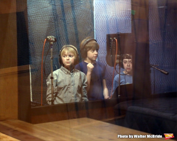 Photo Coverage: In the Recording Studio with the Cast of Broadway's FINDING NEVERLAND; Album Out Next Month! Image