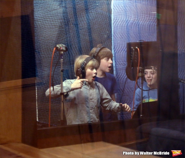 Photo Coverage: In the Recording Studio with the Cast of Broadway's FINDING NEVERLAND; Album Out Next Month!  Image