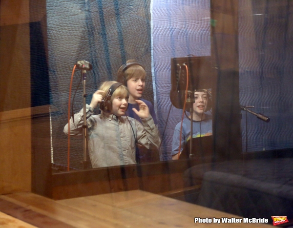 Photo Coverage: In the Recording Studio with the Cast of Broadway's FINDING NEVERLAND; Album Out Next Month! Image