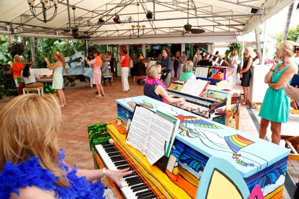 Photo Flash: Kretzer Piano Music Foundation Kicks Off GREAT GIVE 2015 with 9-Piano Serenade at The Colony 
