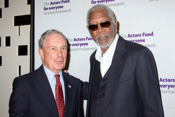 Michael Bloomberg, Morgan Freeman Photo