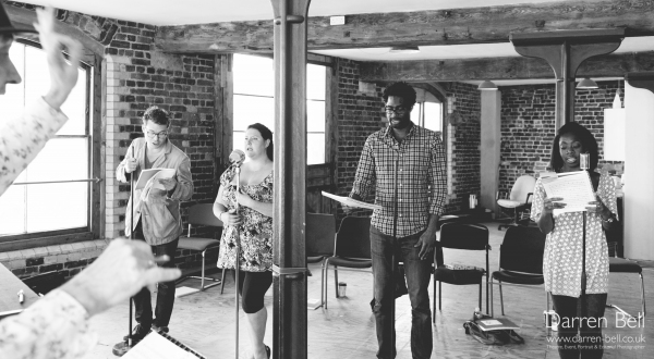 Exclusive Photos: Jonathan Groff and Company Rehearse for 'HOW TO SUCCEED...' in London! Image