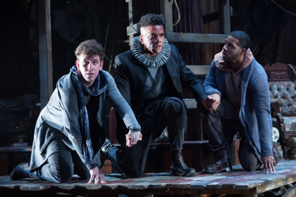 Guildenstern (Adam Wesley Brown, left) and Rosencrantz (Romell Witherspoon, right) tr Photo