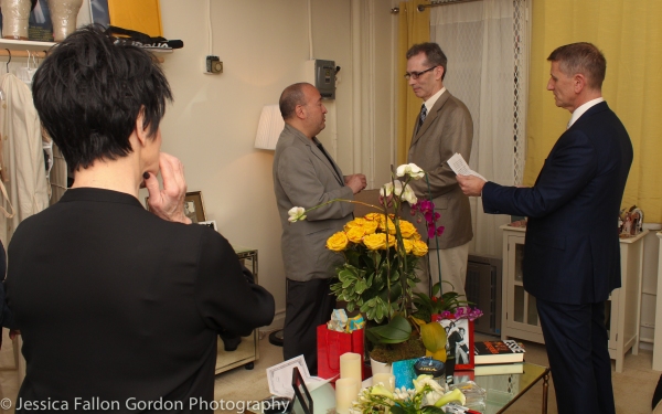 Exclusive Photo Coverage: Couple Marries Backstage at THE VISIT on Broadway! Image