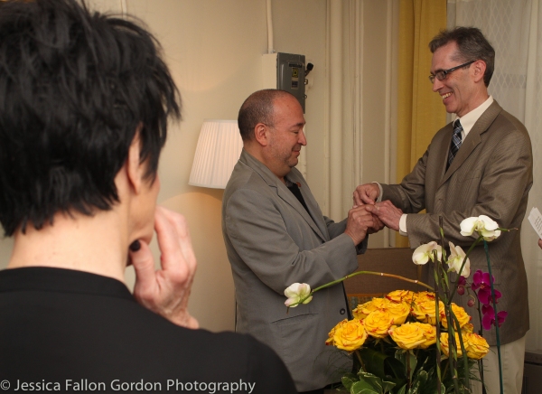 Exclusive Photo Coverage: Couple Marries Backstage at THE VISIT on Broadway! Image