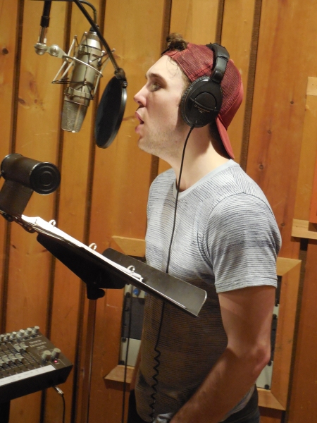 Photo Flash: A Sneak Peek at JOHN & JEN in the Recording Studio Image