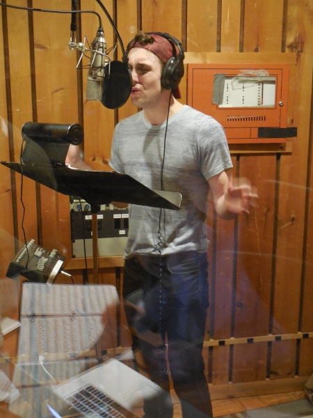 Photo Flash: A Sneak Peek at JOHN & JEN in the Recording Studio Image