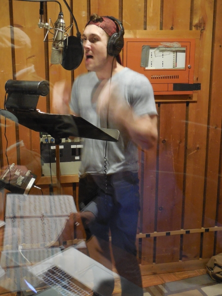 Photo Flash: A Sneak Peek at JOHN & JEN in the Recording Studio Image