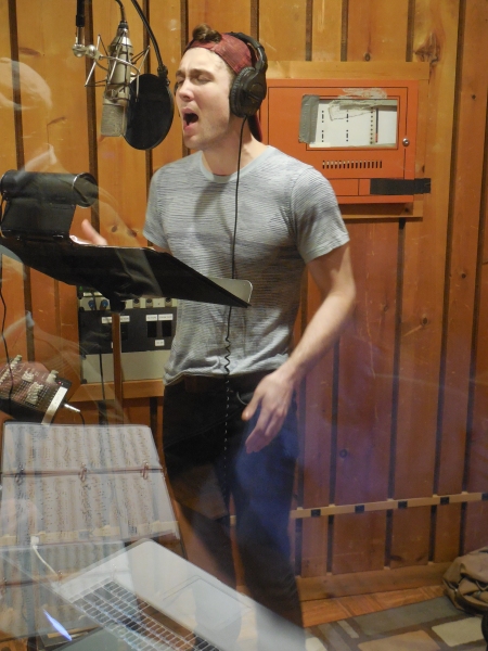 Photo Flash: A Sneak Peek at JOHN & JEN in the Recording Studio Image