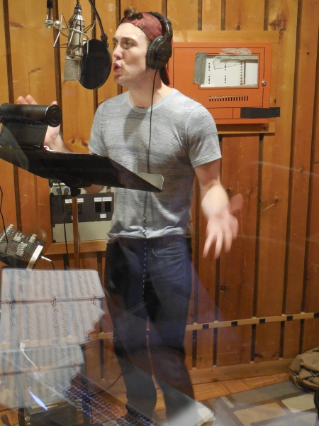 Photo Flash: A Sneak Peek at JOHN & JEN in the Recording Studio Image